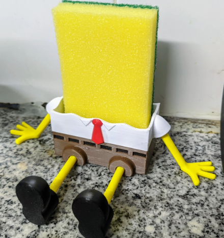 bob sponja com bucha